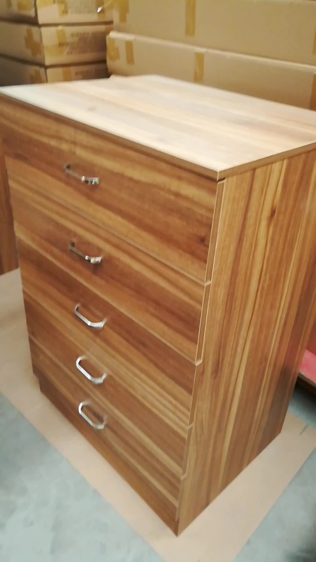 Manufacturer's Wholesale Price Black High Gloss Tall 8 Drawers Chest