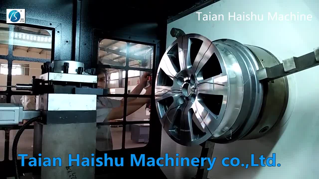 Used Repair 28 Inch Car Alloy Rim Wheel Cnc Lathe Ck6187w Wheel Repair