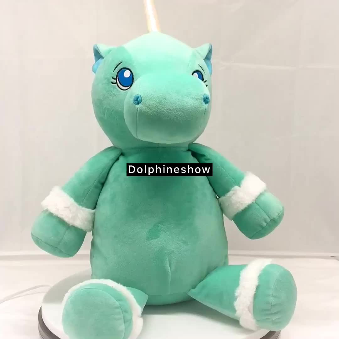 green unicorn plush
