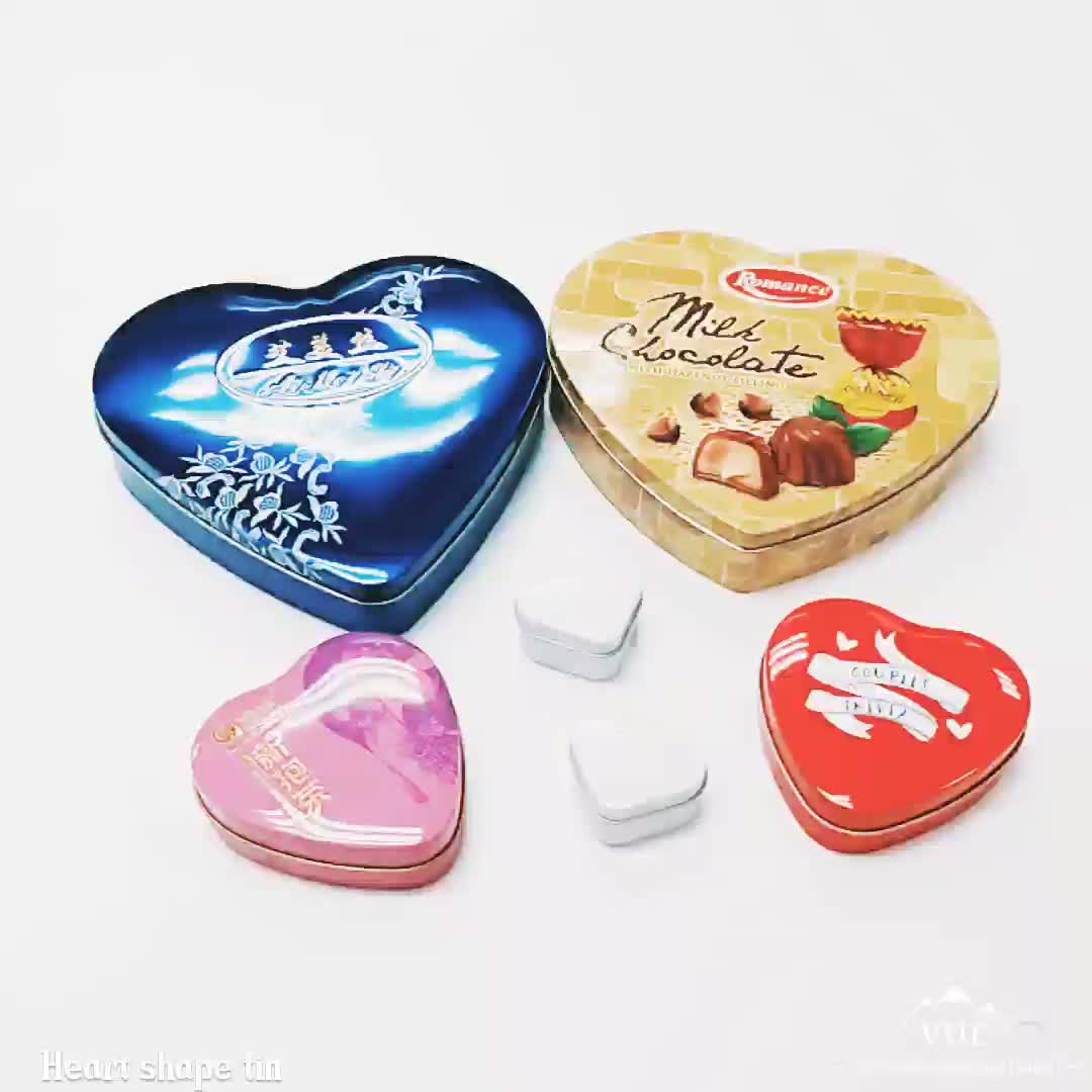 High Quality Mini Heart Shape Tin Candy Box With Food Grade Test Buy