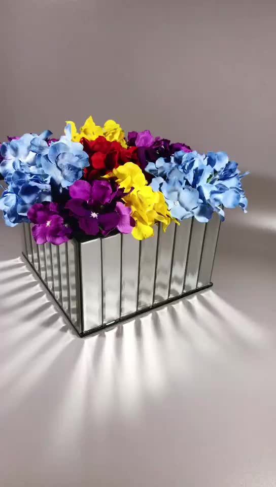 Wholesale Square Glass Vase For Flower Arrangement - Buy Square Glass