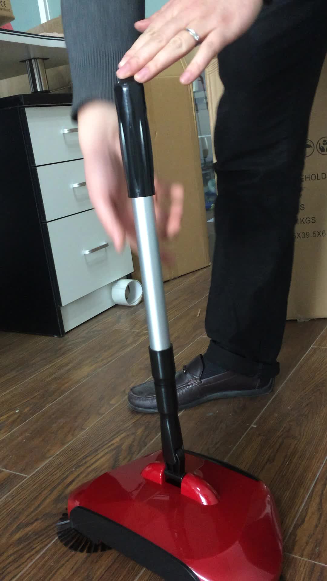 Household Telescopic Hand Push Floor Sweeper Hand Propelled