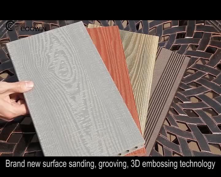 Wood Plastic Composite Waterproof Outdoor Deck Floor Covering For