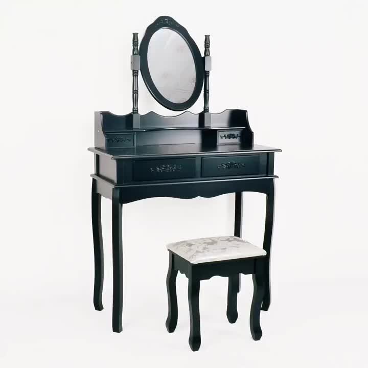 modern vanity dresser with mirror