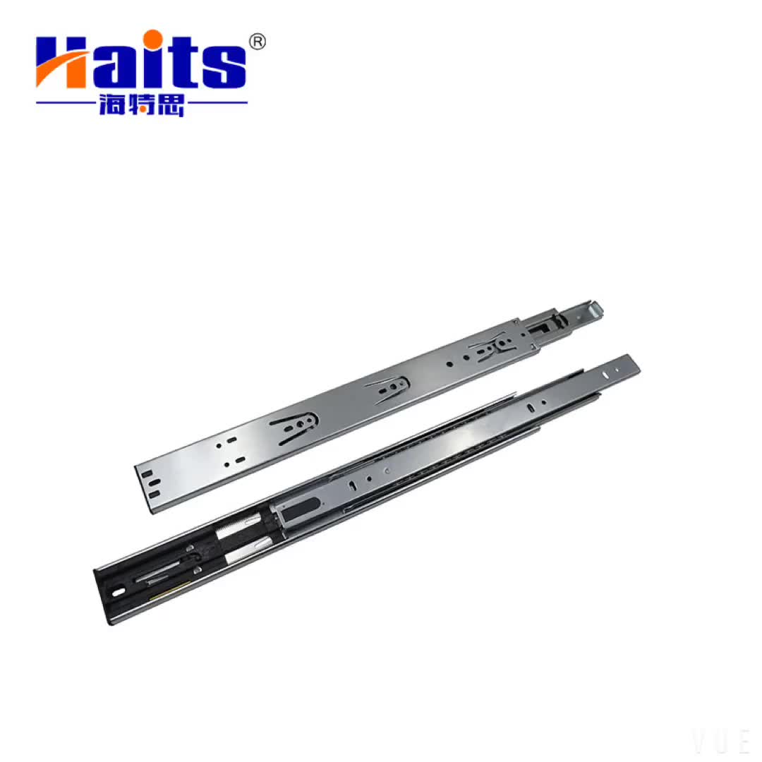 Hot Triple Extension Kitchen Push To Open Drawer Slide Channel