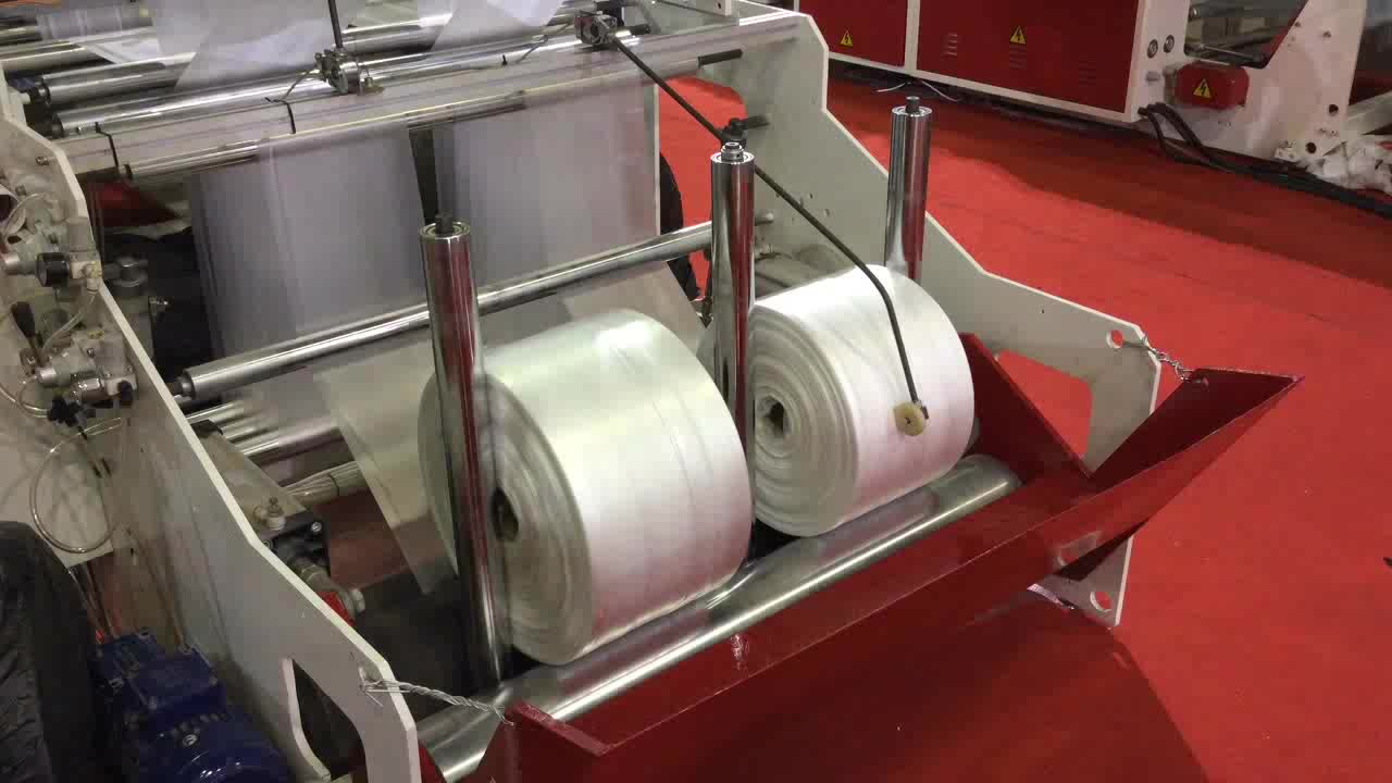 automatic hot seal LDPE HDPE supermarket shopping bag on roll machine