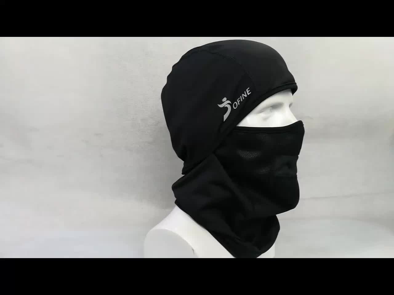 Winter Outdoor Sports Warm Polyester Spandx Face Protector Full Face Windproof Balaclava Ski