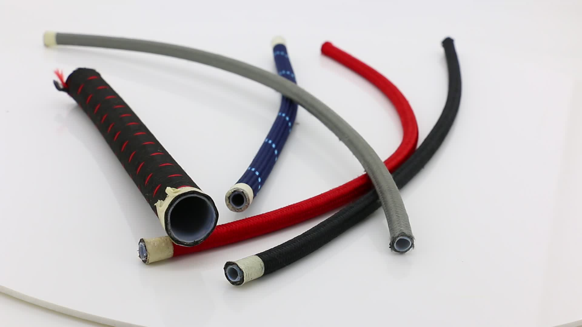 Colored Stainless Steel Flexible Pipe Braided Ptfe An3 Brake Hose For