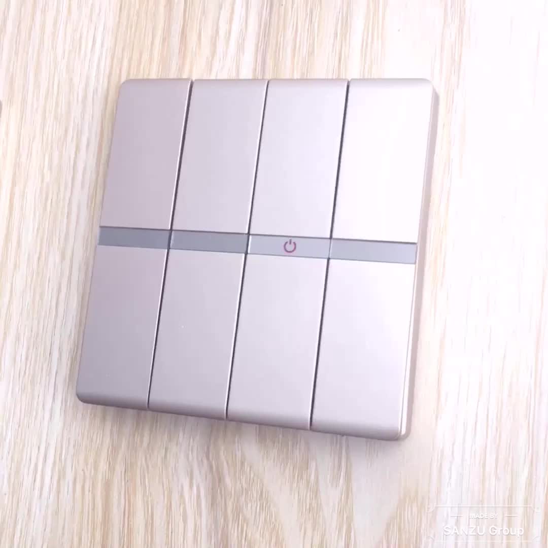 Modern Wall Mounted Electrical 2 Gang 1 Way Switch 2 Gang