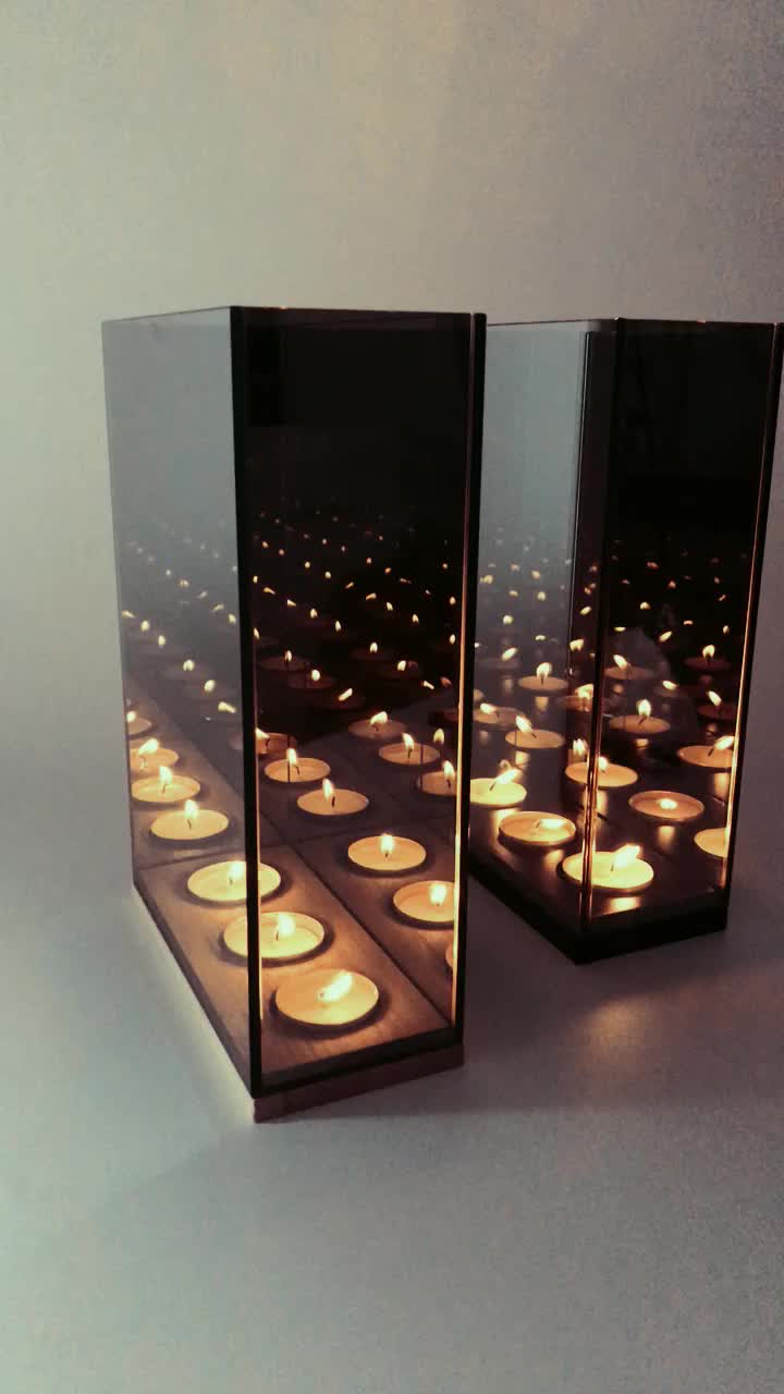 Living Art Infinite Reflection Candle Holder With 5 Lights Buy