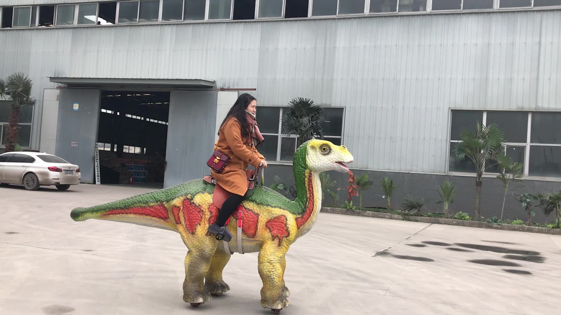 interactive dinosaur ride on