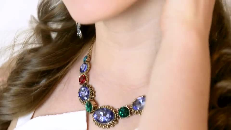 Newest Model Jewelry Novelty Lady Statement Double Chains Romantic