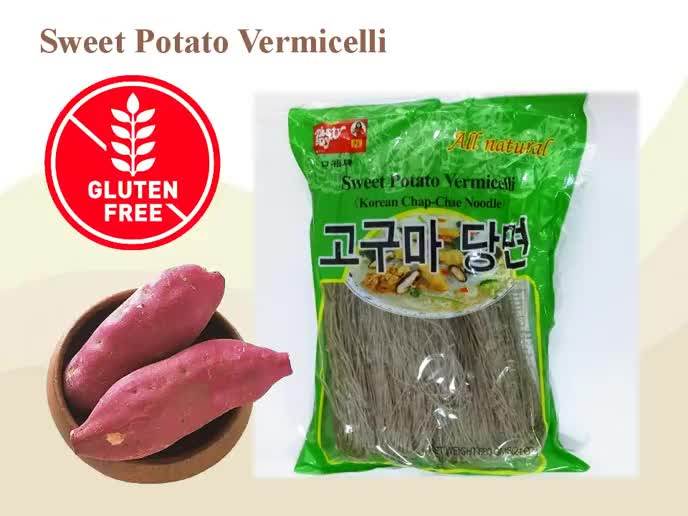 O'food Sweet Potato Glass Noodles, 3.5 oz, Pack of 12 - Korean Vermicelli for Japchae & Stir-Fry main image 1
