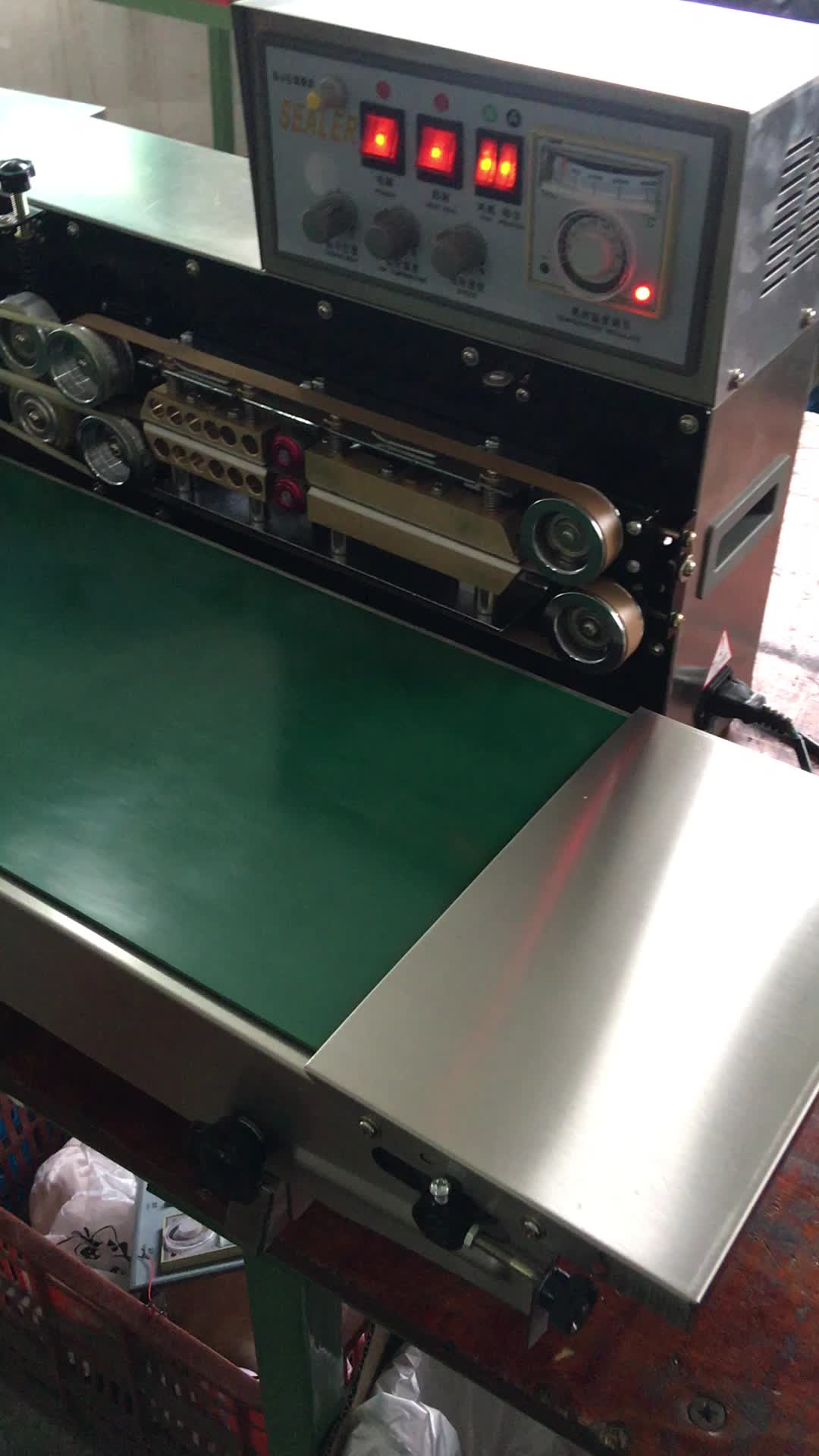 Good Price Stainless Steel Wider Continuous Plastic Bag Sealing Machine