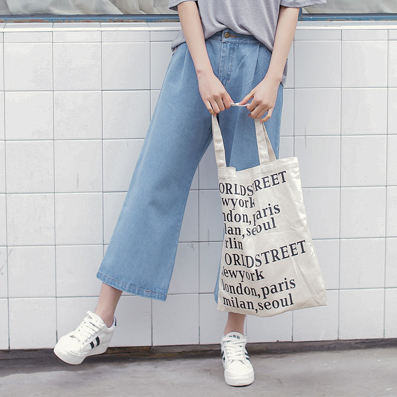 牛仔阔腿裤,女孩子也可以很帅气!_小世界_文艺