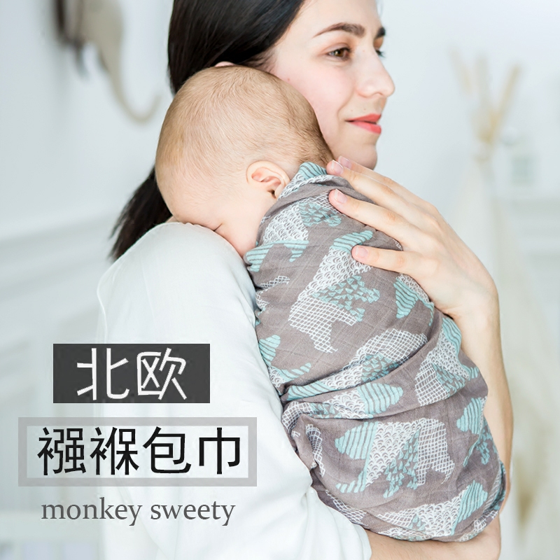 ins单层竹纤维纱布包巾襁褓巾新生儿用品抱被夏季薄款婴幼儿被子|msdalam kategori lampin/Xihu/makan/push pelarik, beg tidur/Mat/bantal/Bedding, Memegang bayi/Selimut - dari Buy2taobao.com untuk memberikan perkhidmatan ejen Taobao profesional membeli