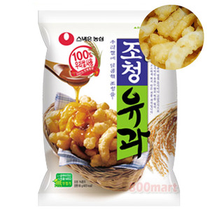  韩国进口农心休闲零食 膨化食品饼干 农心造清蜂蜜酥 大米条80g