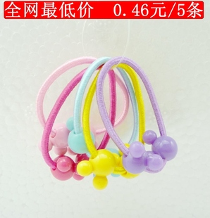  韩版卡通儿童发圈 宝宝糖果色发绳 皮筋 发饰 头饰 饰品 批发