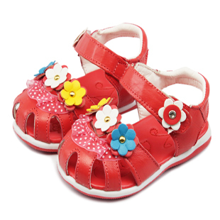  出口欧洲真皮学步鞋 软底婴儿鞋 小童鞋儿童凉鞋 镂空包头凉鞋