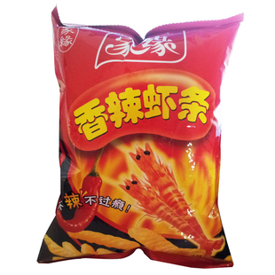  80后怀旧零食 家缘 香辣虾条 不辣不过瘾 油炸型膨化食品 60g