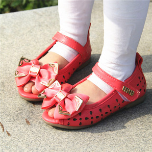  夏季新款 儿童女童鞋夏款 女宝宝小童韩版 镂空亮片 防滑凉鞋