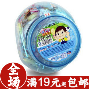  全场19起包邮 日本 香醇+乳酸 不二家 棒棒糖 桶装 60支 两件66元