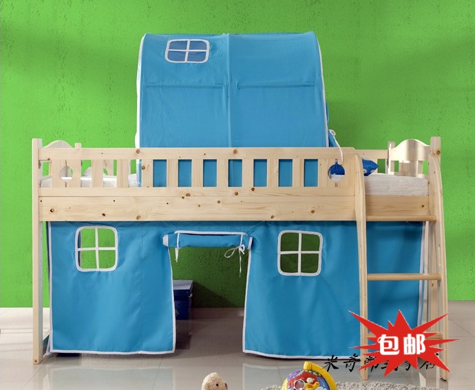 Children bed/BJ-sxp/Pine bed/Semi-high bed/Tent bed/single bedin the Residential furniture , Beds , Children's beds category - from Buy2taobao.com to provide professional Taobao agent buy service