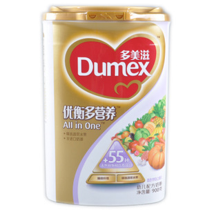  Dumex多美滋优衡多营养奶粉900克 1-3岁婴幼儿宝宝防偏食均衡膳食