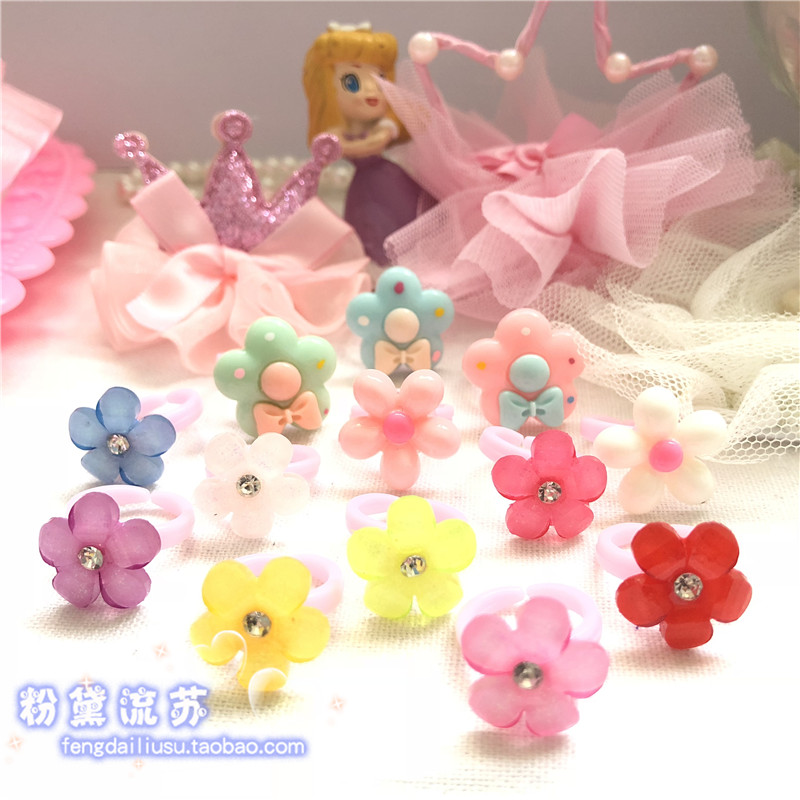 children Ring girl rose Flower princess lovely children Cartoon Toys Ring Ringin the Accessories/Fashion Jewelry, Ring/Ring category - from Buy2taobao.com to provide professional Taobao agent buy service