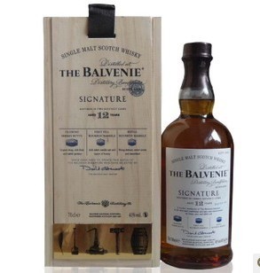  The BALVENIE Wooden Case百富12年签名版（木箱）单一纯麦威士忌