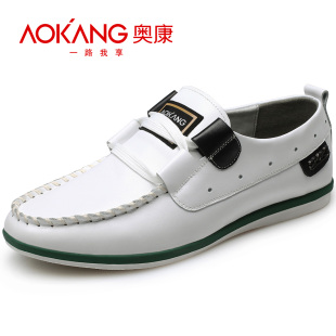  奥康 男鞋新品 欧美潮流日常休闲帆船鞋单鞋板鞋休闲鞋皮鞋男