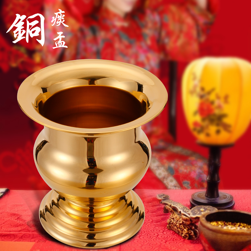 铜痰盂 黄铜痰盂 高脚痰盂 婚庆痰盂|msdalam kategori keluarga/Alat Pembersihan peribadi, perkakas kebersihan/aksesori bilik mandi, spittoon - dari Buy2taobao.com untuk memberikan perkhidmatan ejen Taobao profesional membeli
