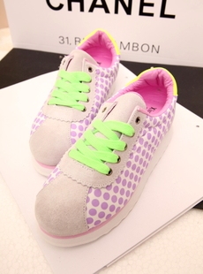  新款包邮韩国女鞋子单鞋真皮运动休闲鞋欧美英伦平底鞋女韩版潮鞋