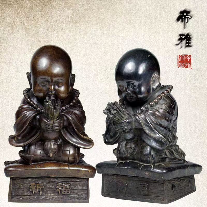 铜工艺品摆件青铜祈福可爱小和尚青铜器仿古摆件家居客厅摆件古玩在类目 家居饰品, 摆件中 - 来自Buy2taobao.com提供专业的淘宝代购服务