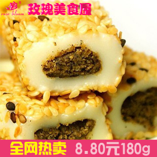  台湾特产 三叔公 雪之恋手造麻薯（芝麻味麻糬）真的很Q 180g