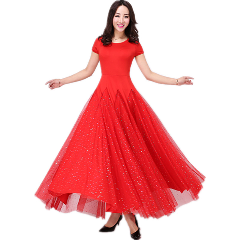 match Ballroom Dress Ballroom dancing perform Big swing skirt National standard Waltz Self cultivation showin the Sports/Yoga/Fitness/Fans supplies , Dance/Aerobics/Gymnastics , Ballroom , Ballroom suit(With costumes) category - from Buy2taobao.com to provide professional Taobao agent buy service