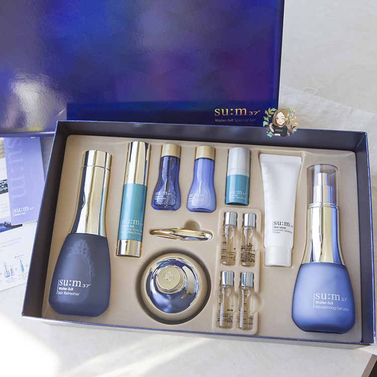 SU : M37 breathing Pleasantly surprised Moisture Water emulsion Face cream Three Set box blue Replenish water Moisture goods in stock Planningin the Skin Care/Body/Essential oils , Facial Care Set category - from Buy2taobao.com to provide professional Taobao agent buy service
