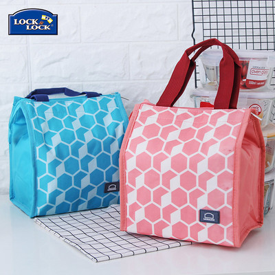 韩国乐扣乐扣保鲜盒便当袋手提袋子便当包加厚保温包午餐带饭包