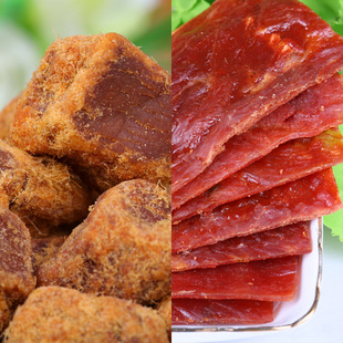  年货【沈家村】 零食特产 肉肉套餐 猪肉脯/猪肉干+牛肉粒/牛肉