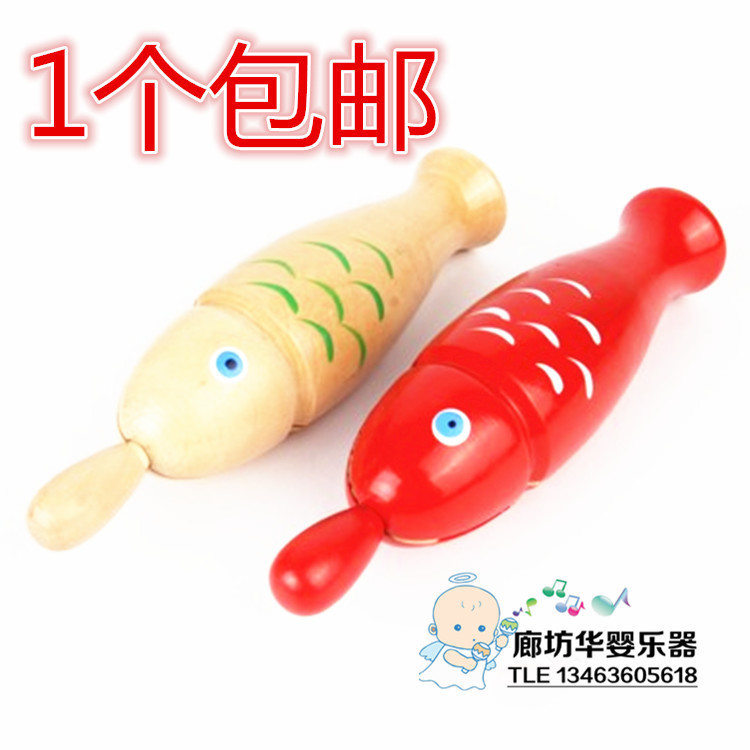 红色木鱼奥尔夫打击乐器木质鱼形梆子儿童幼儿园早教教具玩具在类目 乐器/吉他/钢琴/配件, 民族乐器, 其他民族乐器, 梆子中 - 来自Buy2taobao.com提供专业的淘宝代购服务
