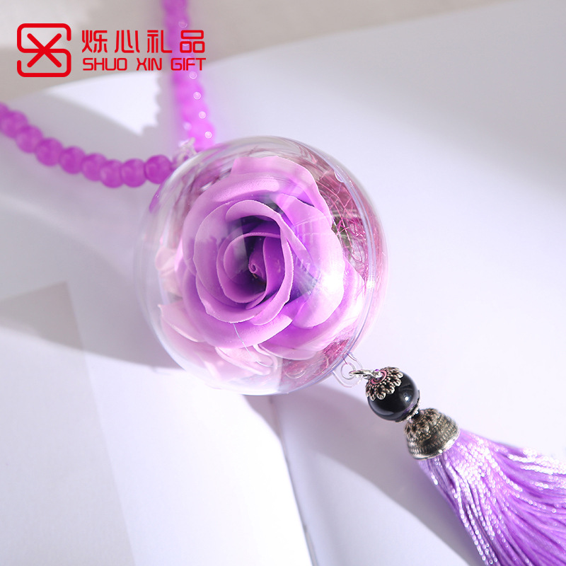 厂家直销永生花车挂流苏精美玫瑰花礼品520情人节七夕礼物货源|ruв категории упаковка, подарочная упаковка, возлюбленный подарок упаковка - от Buy2taobao.com для оказания профессиональной услуги покупки агента Taobao