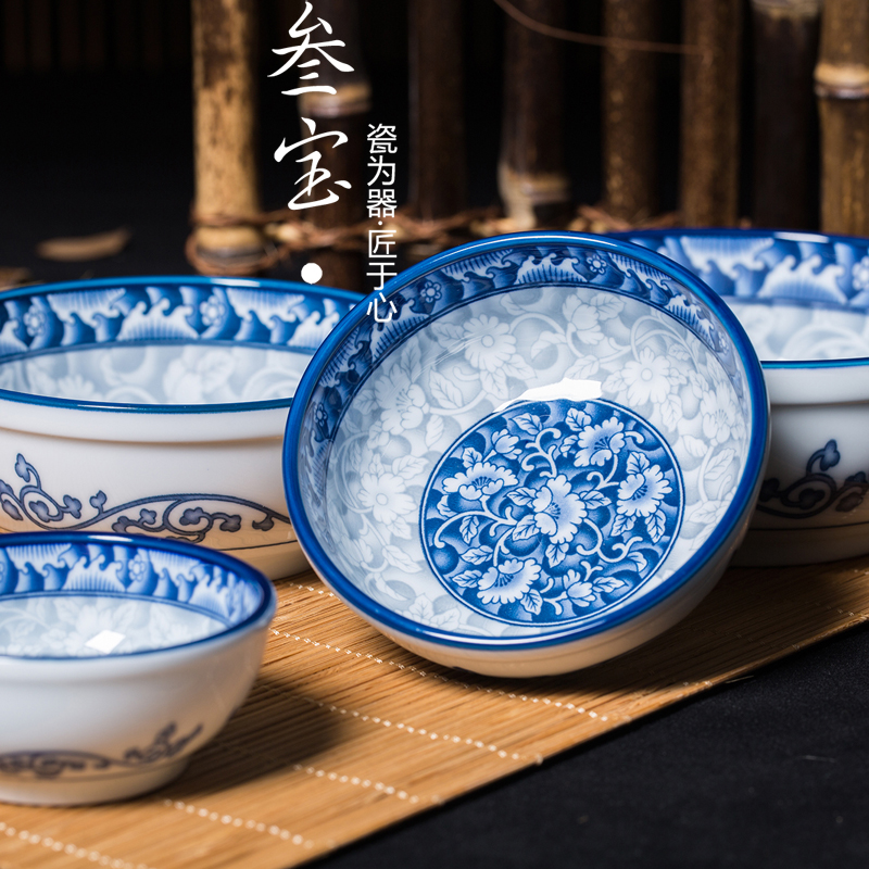韓國三寶青花瓷飯碗陶瓷家用碗碟套裝餐具釉下彩面碗湯碗微波爐碗在類目 餐飲具, 餐具, 碗中 - 來自Buy2taobao.com提供專業的淘寶代購服務