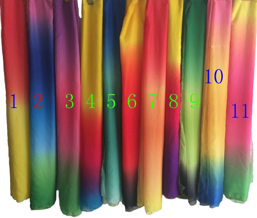 Belly Dance Scarf Real silk dance perform Practice show Scarf Gradient color Colorful Silk scarfin the Sports/Yoga/Fitness/Fans supplies , Dance/Aerobics/Gymnastics , Belly dance , Belly Dance Accessories category - from Buy2taobao.com to provide professional Taobao agent buy service
