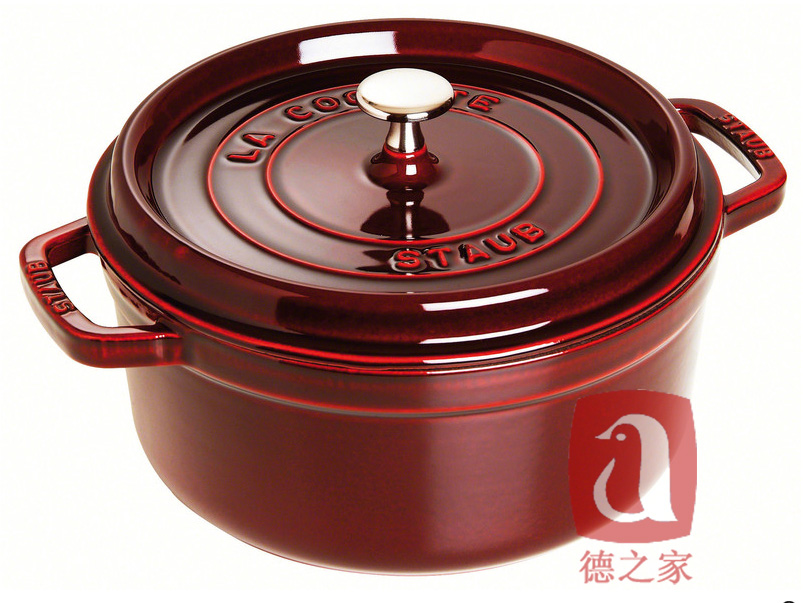 无包装 石榴红 双立人zwilling staub珐琅锅 26cm