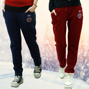  秋冬裤女裤卫裤休闲裤棉裤小脚裤韩版运动裤加绒加厚保暖