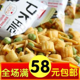  热销美味鲜咸酥脆五味园PK脆休闲零食独立小包膨化食品称重16g