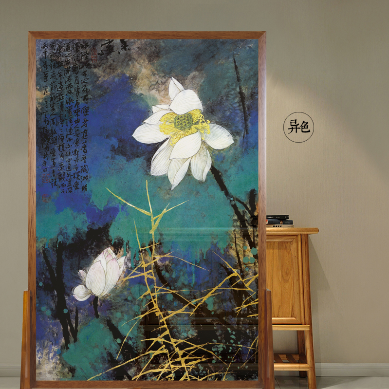Popularity YEESA Modern Chinese screen partition solid wood translucent Shazhi Block screen PF-91 Blue-green lotusin the Residential furniture , Screen/Flower Window , Block screen category - from Buy2taobao.com to provide professional Taobao agent buy service