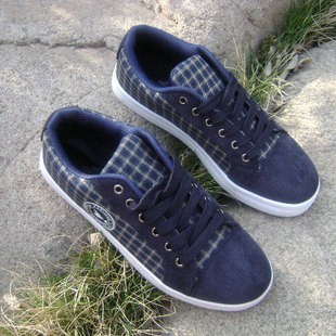  夏季新款格纹男士休闲板鞋男时尚潮流男鞋运动韩版男式鞋单鞋子
