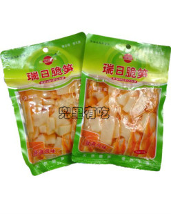  温州特产 瑞日脆笋片 佐粥/凉拌海蜇头好伴侣 盐水渍菜 即食 140g