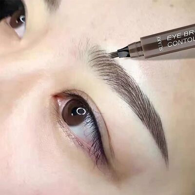 根根分明野生眉眉笔抖音液体防水防汗持久不脱色四分叉画眉神器女